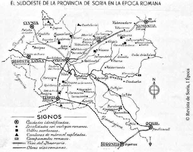 El sudoeste de la provincia de Soria en la Época Romana