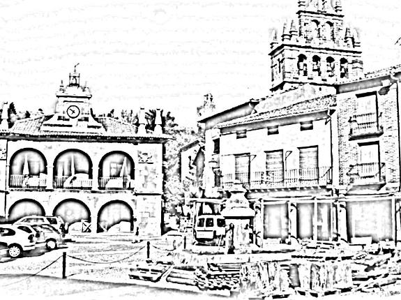 Rincón de la Plaza Mayor de Ayllón